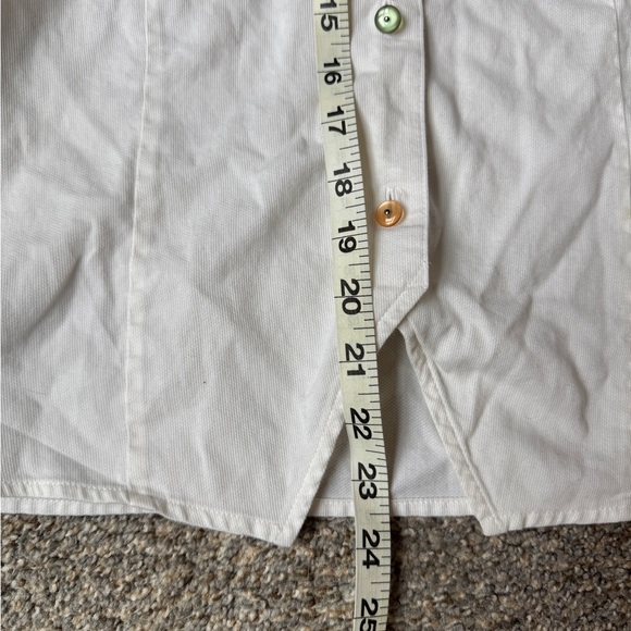 Karen Scott White Button-Down Shirt with Multicolor Embroidery - Picture 9 of 10